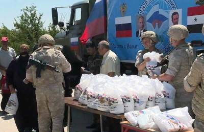 Россия передала семь тонн гуманитарной помощи Сирии
