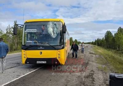 На Ямале водителя автобуса убило вылетевшей из грузовика монтировкой