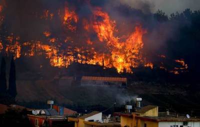 Авиация ГСЧС Украины осуществила первые сбросы воды на очаги лесных пожаров в Турции