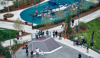 В Тюмени открыт новый парк "Айвазовский" со спортивной площадкой