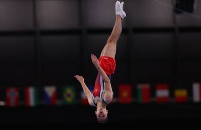 Белорус Иван Литвинович завоевал золотую медаль в прыжках на батуте на Олимпиаде в Токио