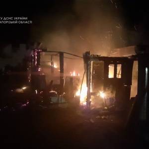 В Мелитопольском районе произошел пожар в частном доме. Фото