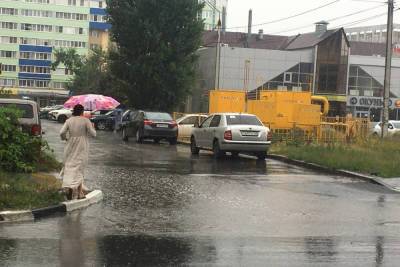 В Рязани затопило отремонтированную по нацпроекту дорогу на Народном бульваре