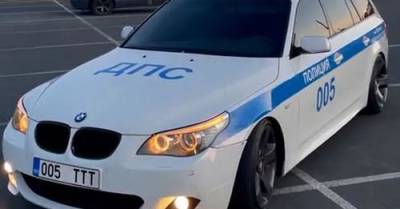 Расписавшей машину под российский патруль ДПС эстонке пригрозили штрафом