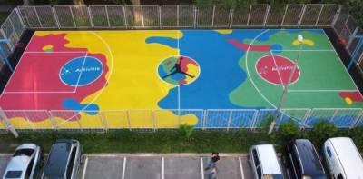 В Киеве появилась современная баскетбольная площадка Activitis: "Спорт должен быть доступен каждому"