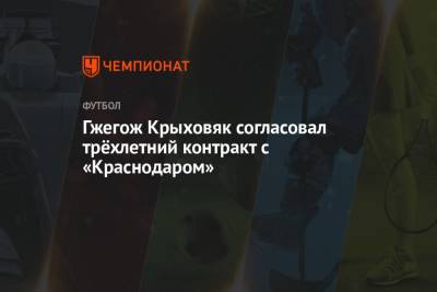 Гжегож Крыховяк согласовал трёхлетний контракт с «Краснодаром»