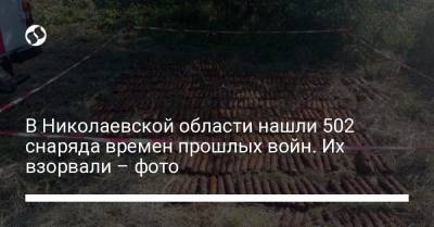 В Николаевской области нашли 502 снаряда времен прошлых войн. Их взорвали – фото