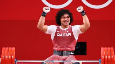 Тяжелоатлет Ибрахим Эльбах из Катара выиграл золото ОИ в Токио
