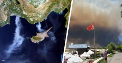 Как задыхались курорты Турции: дым от пожара достиг Кипра. Опубликованы фото