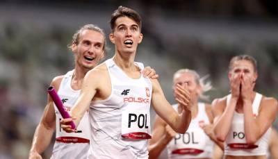 Польша выиграла золото Олимпиады в смешанной эстафете на 400 метров