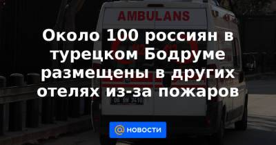 Около 100 россиян в турецком Бодруме размещены в других отелях из-за пожаров