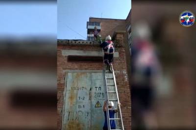 Ребенка сняли с крыши трансформаторной будки спасатели в Новосибирске