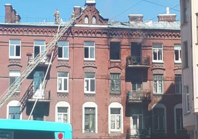 В квартирном пожаре на Пионерской в Петербурге пострадало двое человек