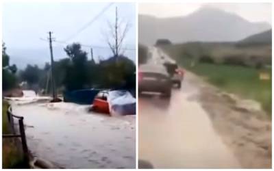 Новый мощный удар стихии обрушился на Крым, кадры бедствия: дома и дороги ушли под воду