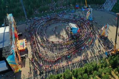 Хоровод на Всемирной фольклориаде в Уфе поставил мировой рекорд