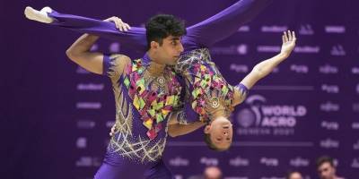Азербайджанские спортсмены выступили на чемпионате мира по акробатической гимнастике в Женеве