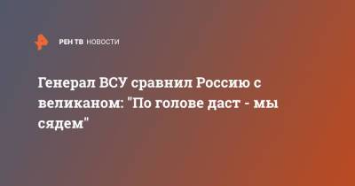 Генерал ВСУ сравнил Россию с великаном: "По голове даст - мы сядем" - ren.tv - Россия - Украина - Киев