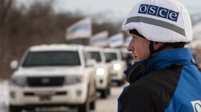 Боевики расстреляли камеру ОБСЕ около шахты «Октябрьская» на Донбассе