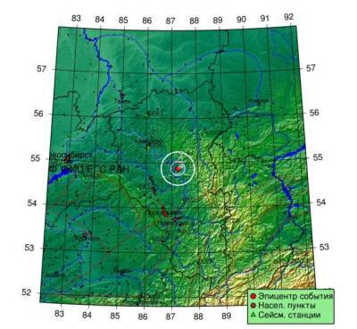 На кузбассской территории зафиксировали землетрясение