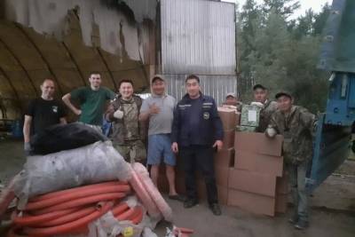 Служба спасения доставила в Вилюйскую группу районов средства для тушения лесных пожаров