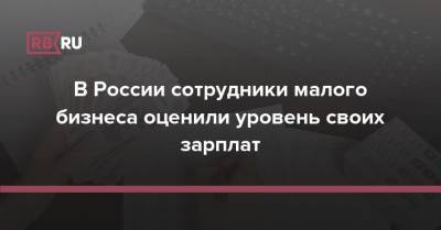 В России сотрудники малого бизнеса оценили уровень своих зарплат