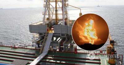 В Каспийском море произошел взрыв около нефтяной платформы Умид