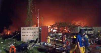 Взрыв и пожар произошли на химзаводе в Таиланде, десятки человек ранены (ФОТО, ВИДЕО)