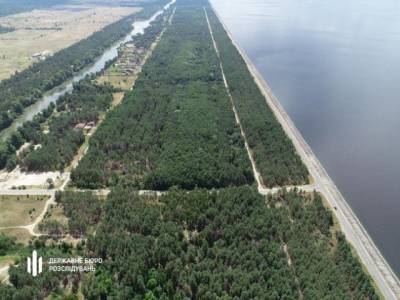 Кража госземель: ГБР расследует противоправную схему вывода из госсобственности 50 га леса возе Киевского моря (ФОТО)