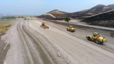На освобожденных землях Азербайджана продолжаются масштабные работы по восстановлению дорожной инфраструктуры (ФОТО/ВИДЕО)