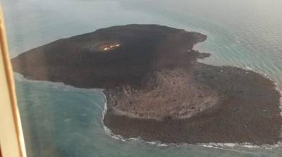 Горящий вулкан в Каспийском море постепенно угасает – SOCAR