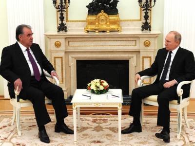 Путин пообещал Таджикистану поддержку на фоне обострения ситуации на границе с Афганистаном