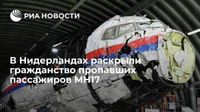 Два пассажира потерпевшего крушение рейса MH17, чьи тела не нашли, были гражданами Нидерландов