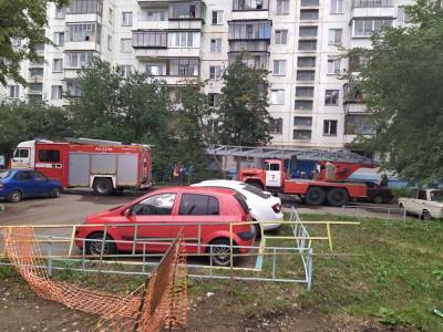 В Челябинске во время пожара в многоэтажке спасли двоих детей и мужчину