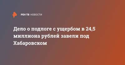 Дело о подлоге с ущербом в 24,5 миллиона рублей завели под Хабаровском