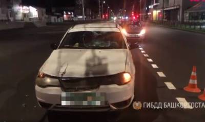 В Башкирии водитель «Нексии» сбил дорожного рабочего