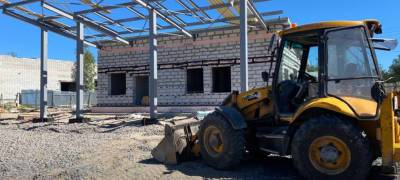 Новый автовокзал строят в Пряже – главное здание практически готово