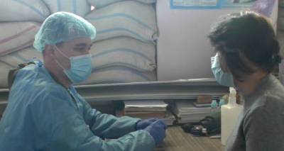 Российские миротворцы провели гуманитарно-медицинскую акцию в карабахском селе Атерк