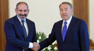 Пашинян поздравил Назарбаева: Армения готова к активизации отношений с Казахстаном