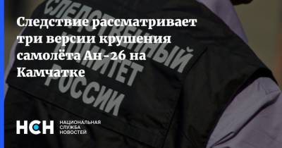 Следствие рассматривает три версии крушения самолёта Ан-26 на Камчатке