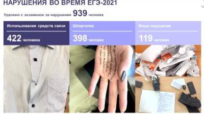 В России ЕГЭ-2021 удалили 939 человек