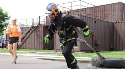 Областные соревнования "Сильнейший пожарный" прошли в Минске