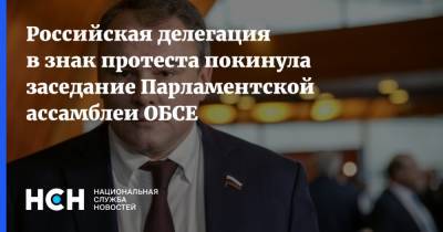 Российская делегация в знак протеста покинула заседание Парламентской ассамблеи ОБСЕ