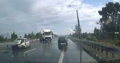Лихой водитель МАЗа устроил ДТП под Нижним Новгородом