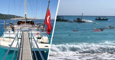 Яхта с 35 туристами перевернулась в Турции: есть погибшие и раненые