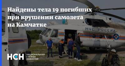 Найдены тела 19 погибших при крушении самолета на Камчатке