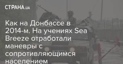 Как на Донбассе в 2014-м. На учениях Sea Breeze отработали маневры с сопротивляющимся населением