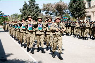 В воинской части ГПС Азербайджана состоялось открытие мемориальной доски памяти пограничников, погибших в Отечественной войне (ФОТО)