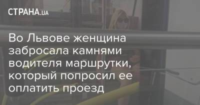 Во Львове женщина забросала камнями водителя маршрутки, который попросил ее оплатить проезд - strana.ua - Украина - Львов