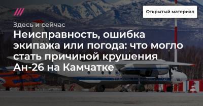 Неисправность, ошибка экипажа или погода: что могло стать причиной крушения Ан-26 на Камчатке