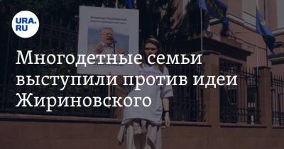 Многодетные семьи выступили против идеи Жириновского. Видео